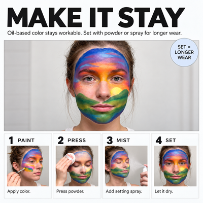 Varnk 28 Color Face Paint (oil based)