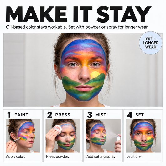 Varnk 28 Color Face Paint (oil based)