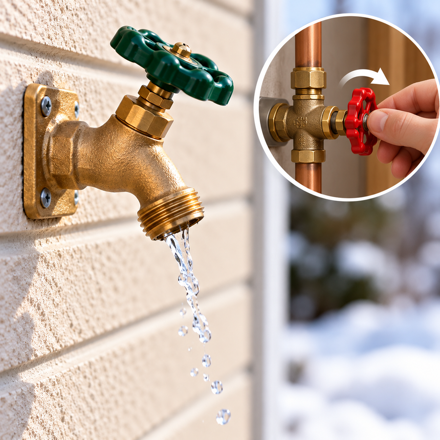 Shut off and drain, if you can