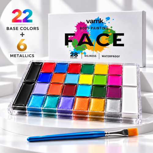 Varnk 28 Color Face Paint (oil based)
